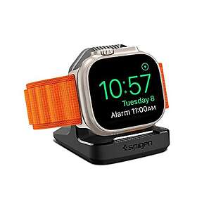 Spigen Rugged Armor Stand Designad för Apple Watch Laddningsställ för Apple Watch Ultra 2/1 och Serie 10/9/8/7/6/SE/5/4 Svart