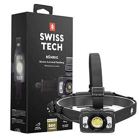 Swiss Tech RÜGHIG Pannlampa 680 Lumen Uppladdningsbar & batteri