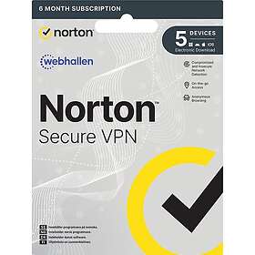 Norton Secure VPN 6 månader 5 användare