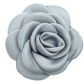 Dark Satin Rose Hair Claw Sage