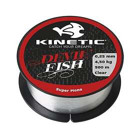 Kinetic Fiskelina Devil Fish Super Mono Clear 0,25mm 500m