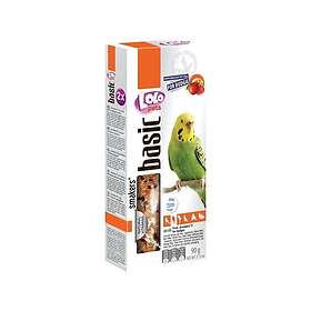 Budgie Lolo Pets 2xseed sticks w.fruit
