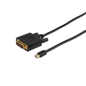 Prokord Mini Displayport To Dvi-d Singel Link 1,8m Black 1,8m Mini Displayport Dvi-d Svart