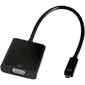 Prokord Videokonverterare Micro Hdmi Vga (d-sub) 3,5mm Svart