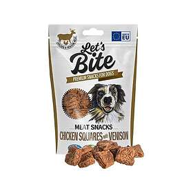 Let's Bite Meat Snacks Chicken Squares with Venison 80g