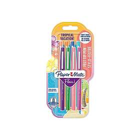 Paper Mate Flair filtspetspennor Mediumspets (0,7 mm) Sorterade färger 8 stycken