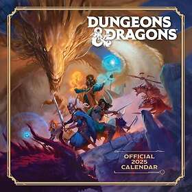 Dungeons & Dragons Month to View Square Calendar Official Product 2025