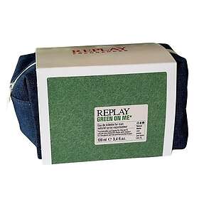 Replay Giftset Green On Me Man Edt 100ml + Pochette