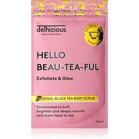 Delhicious HELLO BEAU-TEA-FUL ORIGINAL BLACK TEA Mjukgörande kroppsskrubb 100g