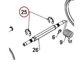 Husqvarna Spårryttare, 7/8"" Axel 8120000-22