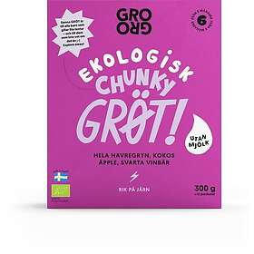 GroGro Chunky Pulvergröt Äpple & Svarta vinbär 300g