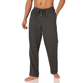 Amazon Essentials Men's Pyjamasbyxa i flanell (finns i Big & Tall), Kolsvart ljung, L