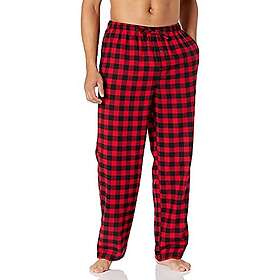 Amazon Essentials Men's Pyjamasbyxa i flanell (finns i Big & Tall), Röd Buffalorutigt, XXL