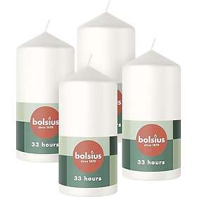 Bolsius Smooth Block Candles 4pcs