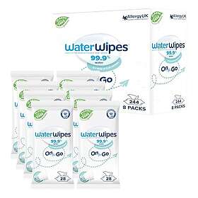 WaterWipes On The Go Wipes 224 8-pack