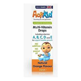 ActiKid Multi-Vitamin Drops Natural Orange Flavour 25ml
