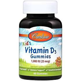 Carlson Labs Kid's Vitamin D3 1000 IU 60 gummies