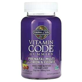 Garden of Life Vitamin Code Prenatal Multi with Iron & Folate Gummies