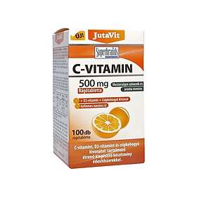 JutaVit Vitamin C 500 mg + D3 + Rosehips 100 Chewable Tablets