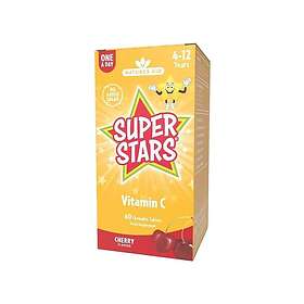 Natures Aid Super Stars Vitamin C Cherry Flavor 60 Chewable Tablets