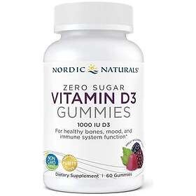 Nordic Naturals Vitamin D3 Zero Sugar 60 gummies