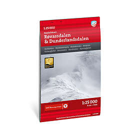 Høyfjellskart Røvassdalen & Dunderlandsdalen