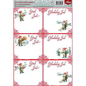 Julemerkelapper Midthun selvklebende rød