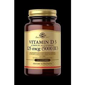 Solgar Vitamin D3 5000 Iu 125 Mcg 100 Capsules