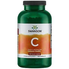 Swanson Vitamin C 500With Rose Hips 400 caps