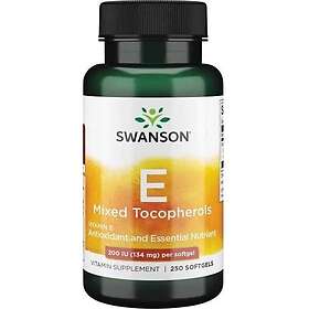 Swanson Vitamin E Mixed Tocopherols 200 Iu 250 caps