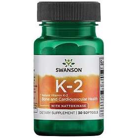 Swanson Vitamin K2 With Nattokinase 30 Capsules