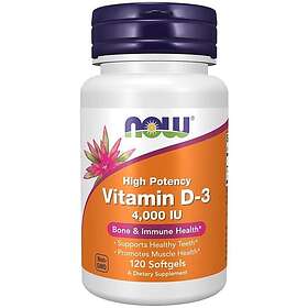 Now Foods Vitamin D3 4000 IU 120 Sgels