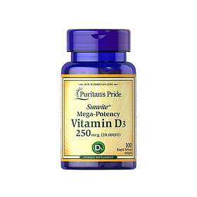 Puritan's Pride Vitamin D3 10000 IU 100 Softgels