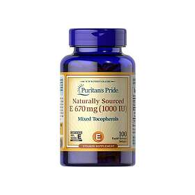 Puritan's Pride Vitamin E-1000 IU Mixed Tocopherols Natural 100 Softgels