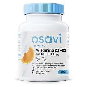 Osavi Vitamin D3 + K2 4000 Iu 150 Mcg 60 caps