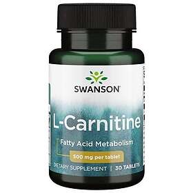 Swanson L-Carnitine 500 Mg 30 Tabs