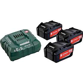 Metabo Batteri 5,2 Ah Li-ion; 3 st. + laddare ASC 30-36