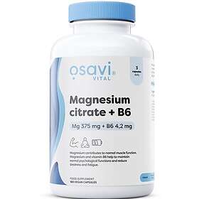 Osavi Magnesium Citrate + B6 375mg 4,2mg 180 vcaps