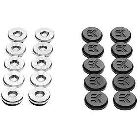 EK-Quantum Torque Plug w/Cover 10-Pack Black