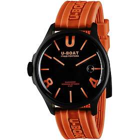 U-Boat 9538/A Darkmoon Svart/Gummi Ø44.8 mm