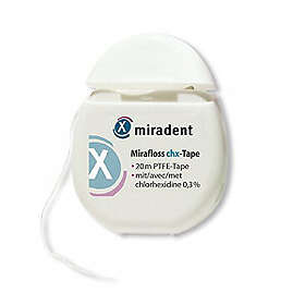 Miradent Mirafloss chx-Tape Tandtråd 20m