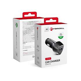 Forcell CC50-1A CARBON billaddare USB QC 3,0 18W