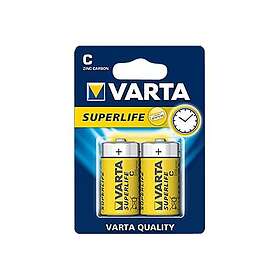 Varta 2-st Alkaliskt Batteri R14 (Type C) Superlife