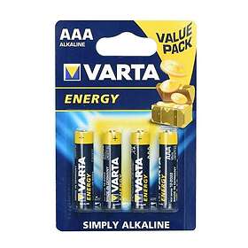 Varta 4-st Alkaliskt Batteri R3 (AAA) Energy