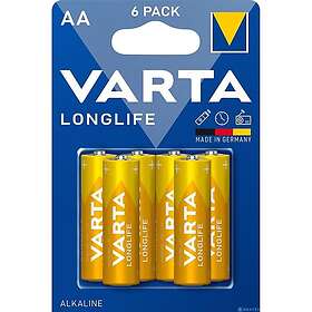 Varta 6-st Alkaliskt Batteri R6 (AA) Longlife