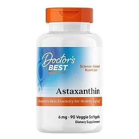 Doctor's Best Astaxantin med AstaPure 6 mg 90 vegetabiliska kapslar