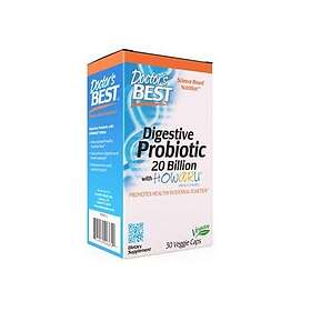 Doctor's Best Digestivt probiotika 20 miljarder CFU 30 flaskor