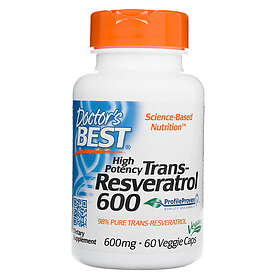 Doctor's Best Trans-Resveratrol 600 600 mg 60 kapslar