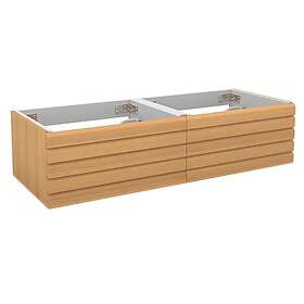 VikingBad Servantskap Stav MIE Demi Mål: B(120-180)Xh46xd29 cm Eik 120cm Dobbel