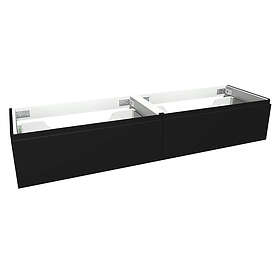 VikingBad Servantskap Fingergrep MIE Demi Mål: B(120-200)Xh46xd29 cm Svart Matt 